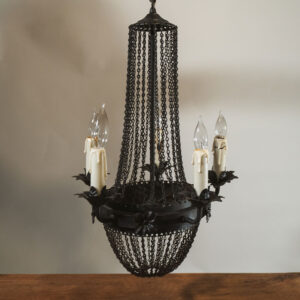 Candelabro Colgante Negro con Cadenas - Estilo Pendiente