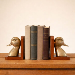 Sujeta Libros En Forma De Pato En Latón