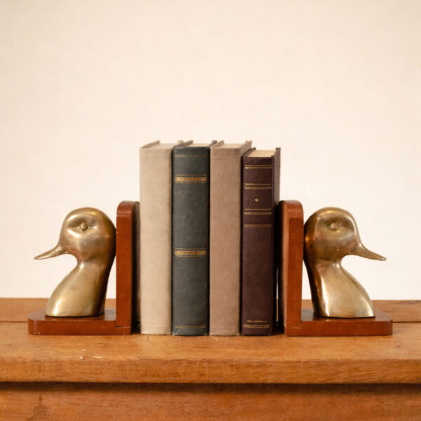 Sujeta Libros En Forma De Pato En Latón